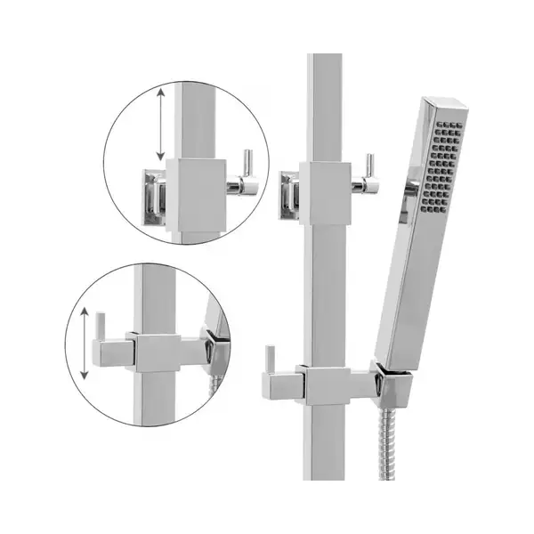 Душовий гарнітур Yoka GIRA 25 CHROM хром з термостатом (BP.GIRA THERM 25 CHR)