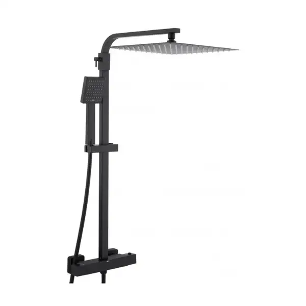 Душевой гарнитур Yoka GOBA 30 BLACK черный с термостатом (BP.GOBA-THERM-30-BLK)