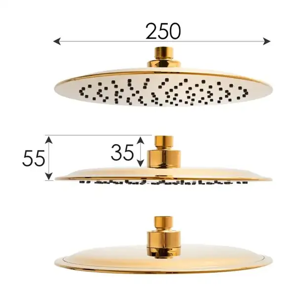 Душевой гарнитур Yoka OMAN 25 THERM L.GOLD золотой (BP.OMAN25-THERM-GLD)