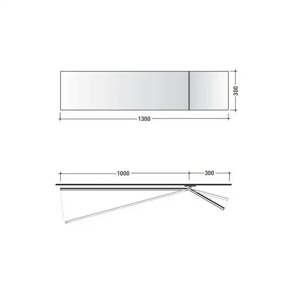 Дзеркало Flaminia Specchi Line 130х30 (BASC30)