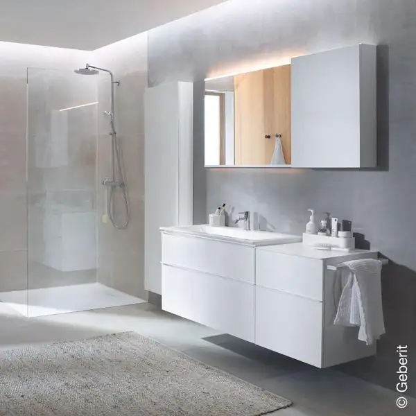 Дзеркало з LED підсвічуванням 80 х h70 см Geberit Option Basic Square  502.807.00.1