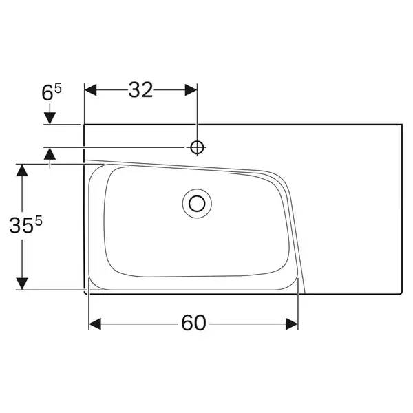 Дзеркало з LED підсвічуванням 80 х h70 см Geberit Option Basic Square  502.807.00.1