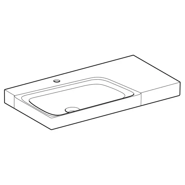 Дзеркало з LED підсвічуванням 80 х h70 см Geberit Option Basic Square  502.807.00.1