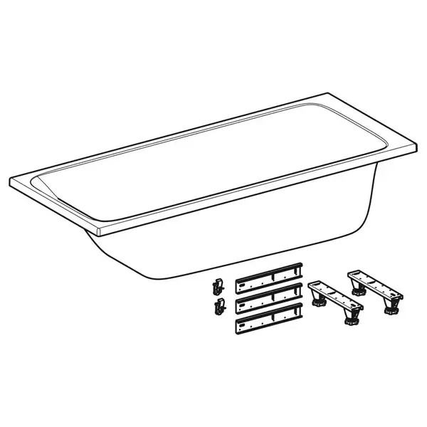 Дзеркало з LED підсвічуванням 90 х h70 см Geberit Option Basic Square  502.808.00.1