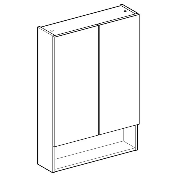 Дзеркало з LED підсвічуванням 90 х h70 см Geberit Option Basic Square  502.808.00.1