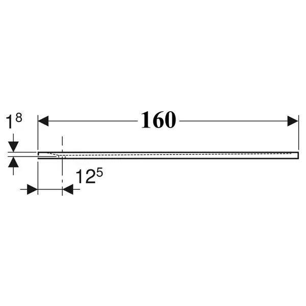 Дзеркало з LED підсвічуванням 100 х h70 см Geberit Option Basic Square  502.809.00.1