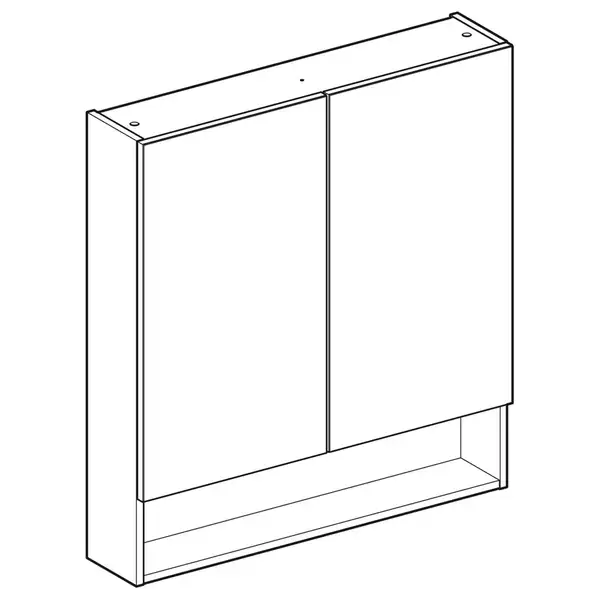 Дзеркало з LED підсвічуванням 120 х h70 см Geberit Option Basic Square  502.810.00.1