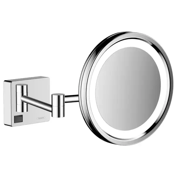 Зеркало косметическое с LED подсветкой Hansgrohe AddStoris, хром (41790000) фото 1 Aquada.com.ua
