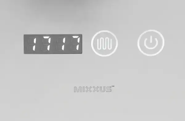 Дзеркало Mixxus LIGHT MR01-80x60 з Led Touch, Anti-fog, димером, регулятором яскравості, годинником (MI5998)