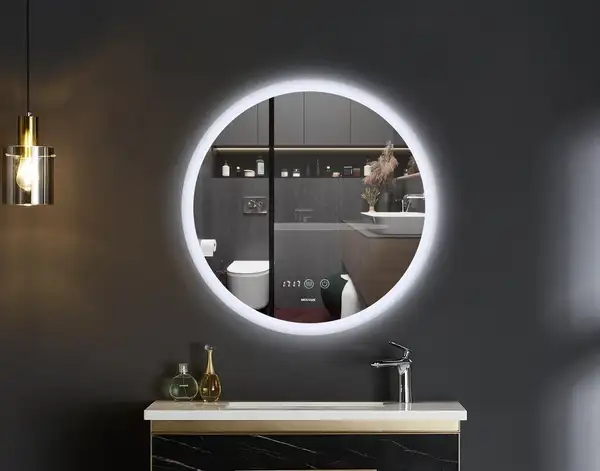 Дзеркало Mixxus PLAIN MC10-60 з Led Touch, Anti-fog, димером, регулятором яскравості, годинником (M (MI6013)