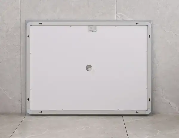 Дзеркало Mixxus WARM MR02-90x70-CASE з Led Touch, Anti-fog, димером, регулятором яскравості, годинн (MI6674)