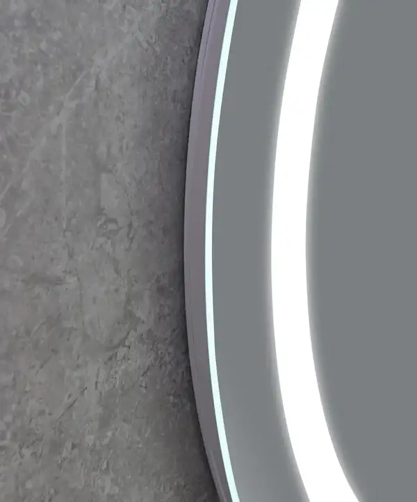 Дзеркало Mixxus PLAIN MC02-80 з Led Touch, Anti-fog, димером, регулятором яскравості, годинником (M (MI6931)