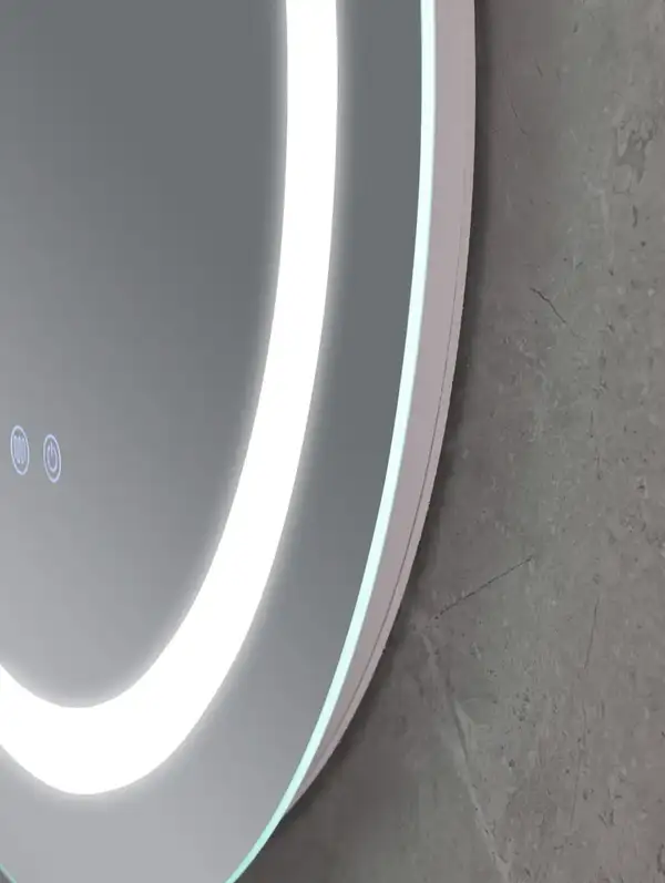 Дзеркало Mixxus PLAIN MC02-80 з Led Touch, Anti-fog, димером, регулятором яскравості, годинником (M (MI6931)