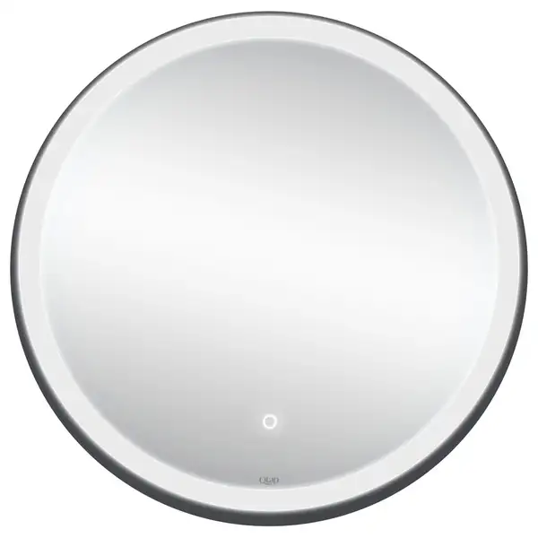 Зеркало Qtap Robin R600 Black с LED-подсветкой и антизапотеванием QT13786501B