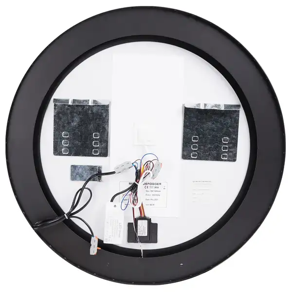 Зеркало Qtap Robin R600 Black с LED-подсветкой и антизапотеванием QT13786501B