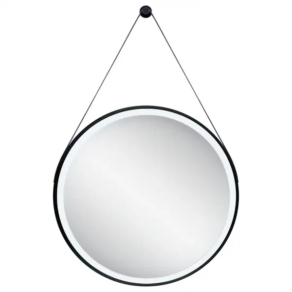 Зеркало Qtap Robin R600 Black с LED-подсветкой QT13786502B