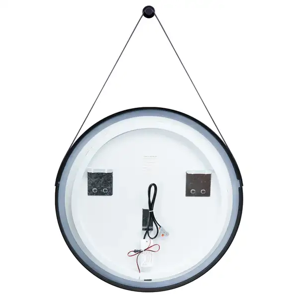 Зеркало Qtap Robin R600 Black с LED-подсветкой QT13786502B