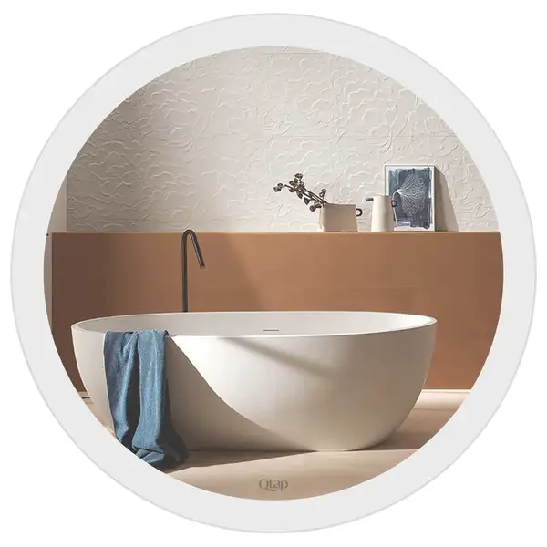 Зеркало Qtap Virgo R400 с LED-подсветкой QT1878250640W