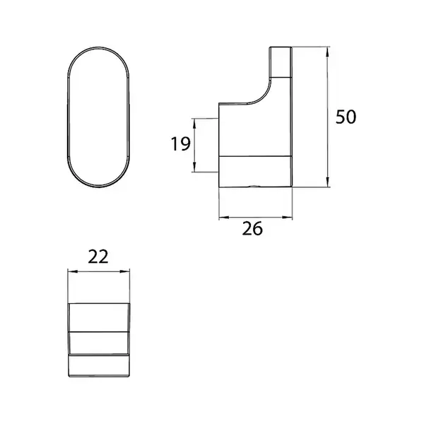 Крючок Emco Flow, хром (277500100)