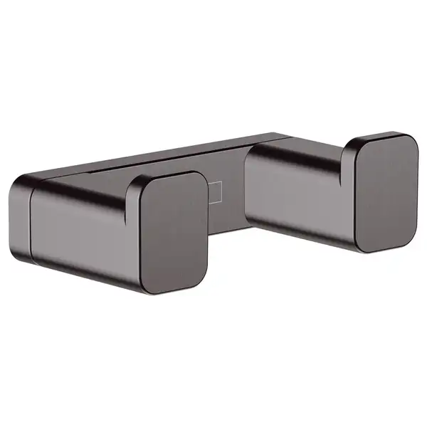 Крючок двойной Hansgrohe AddStoris, матовый чёрный хром (41755340) фото 1 Aquada.com.ua