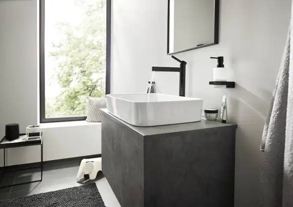 Крючок двойной Hansgrohe AddStoris, чёрный матовый (41755670) фото 3 Aquada.com.ua
