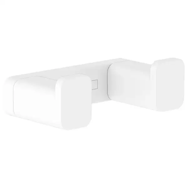 Крючок двойной Hansgrohe AddStoris, белый матовый (41755700) фото 1 Aquada.com.ua