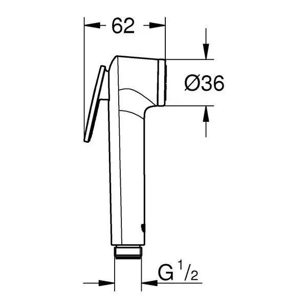 Grohe BauLoop New Гігієнічний душ, хром (UA11104202) Grohe BauLoop New Гігієнічний душ, хром (UA11104202)