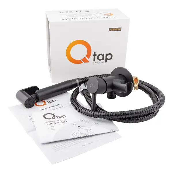 Qtap Inspai-Varius Набір для гігієнічного душу, хром (QTINSVARBСRV00440001)