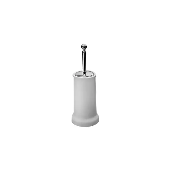 CA25251-Canova-щітка для туалету підлогова біла кераміка-хром Bagno&Associati (CA25251)