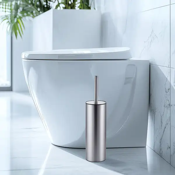 Йоржик для унітазу підлоговий Mixxus Premium Ellipse-TB0201 SS Color колір нержавійка (MI7067)
