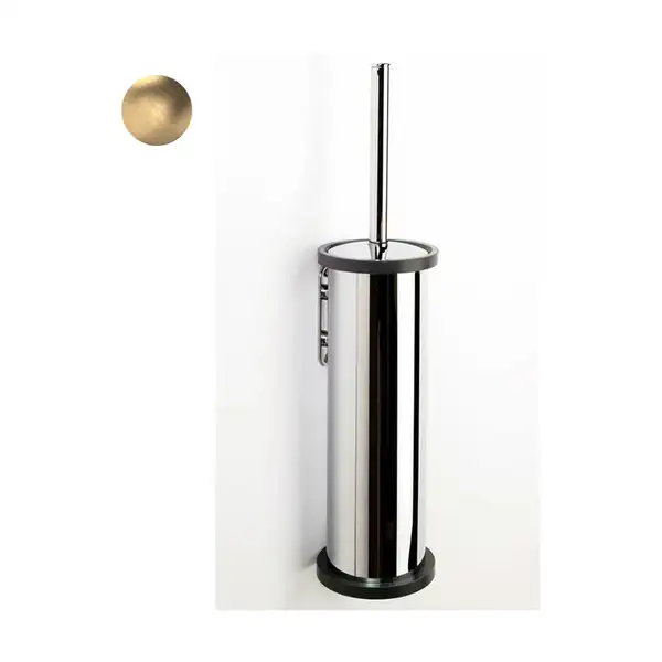 Щітка для унітазу Sonia Tecnoproject Brushed Gold 103х363х152 мм, золото матове (183524)