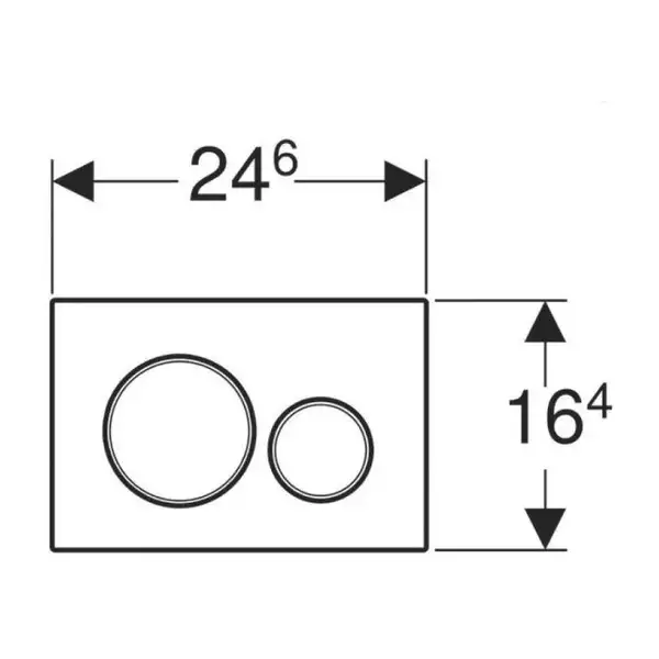 Geberit Sigma 20 Клавіша змиву, нерж. сталь (115.882.sn.1)