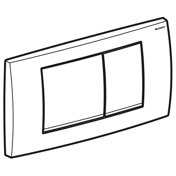 Geberit Twinline30 Клавіша змиву, хром матовий (115.899.JQ.1) Geberit Twinline30 Клавіша змиву, хром матовий (115.899.JQ.1)