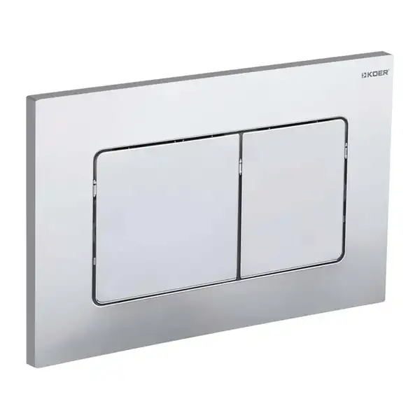 KOER KT-0602-01 Панель змиву, біла, квадратна (KR5178)