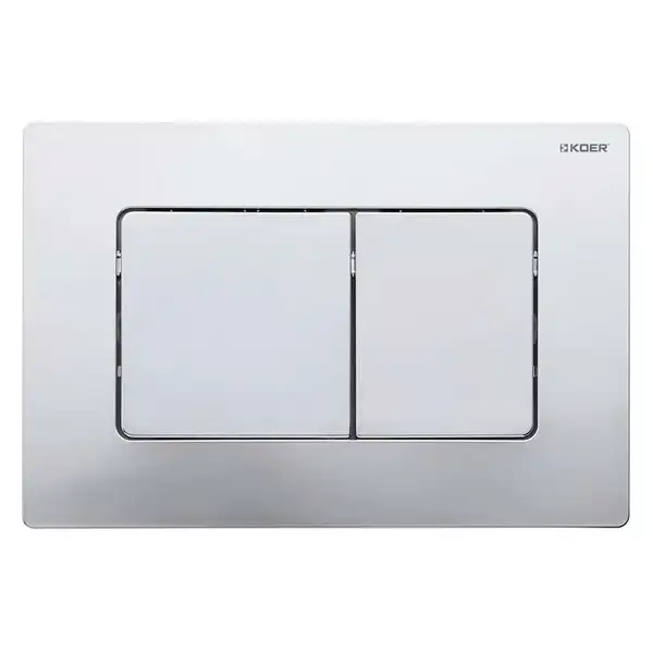 KOER KT-0602-01 Панель змиву, біла, квадратна (KR5178)