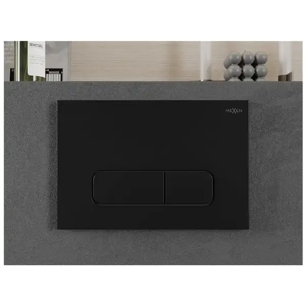 Кнопка смыва для инсталляции MEXEN FENIX 02 BLACK (MEX-600203)