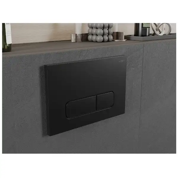 Кнопка смыва для инсталляции MEXEN FENIX 02 BLACK (MEX-600203)