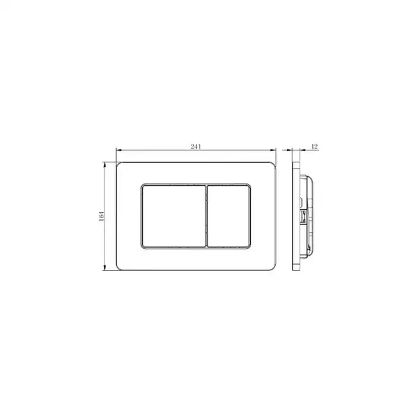 Кнопка смыва для инсталляции MEXEN FENIX 03 INOX (MEX-600312)