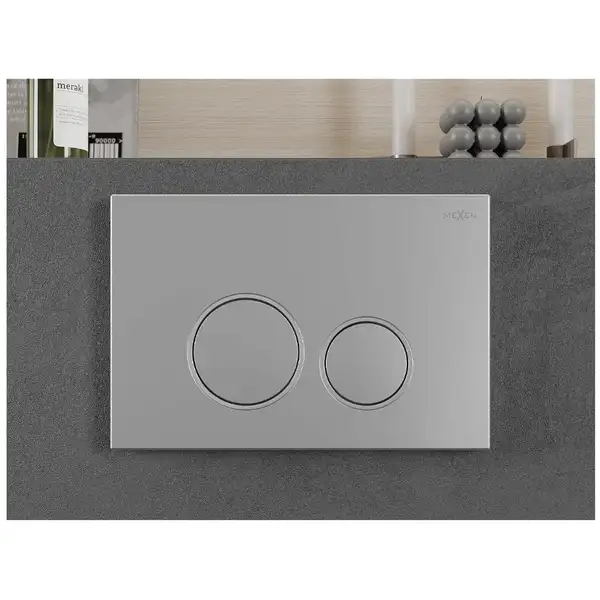 Кнопка смыва для инсталляции MEXEN FENIX 05 CHROME MATT (MEX-600502)