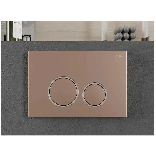 Кнопка смыва для инсталляции MEXEN FENIX 05 ROSE GOLD (MEX-600505)
