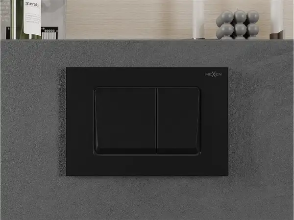 Кнопка смыва для инсталляции MEXEN FENIX 10 XS BLACK (MEX-601003)