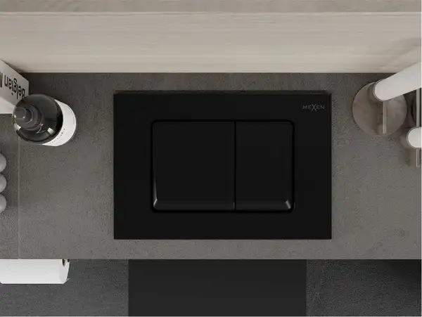 Кнопка смыва для инсталляции MEXEN FENIX 10 XS BLACK (MEX-601003)