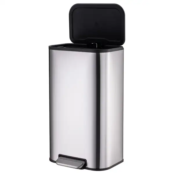 Відро для сміття з плавним закриттям прямокутне Mixxus Cubic-TC0112 SS Color 12л колір нержавійка ( (MI7089) Відро для сміття з плавним закриттям прямокутне Mixxus Cubic-TC0112 SS Color 12л колір нержавійка ( (MI7089)