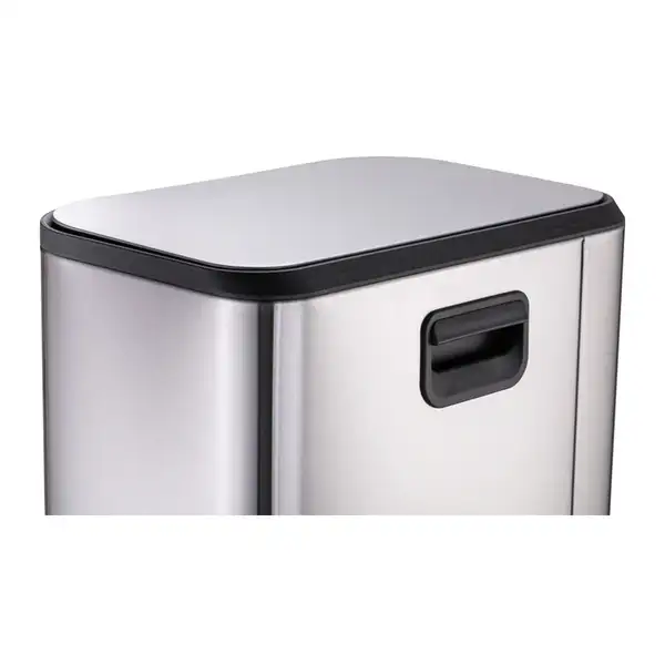 Відро для сміття з плавним закриттям прямокутне Mixxus Cubic-TC0112 SS Color 12л колір нержавійка ( (MI7089) Відро для сміття з плавним закриттям прямокутне Mixxus Cubic-TC0112 SS Color 12л колір нержавійка ( (MI7089)