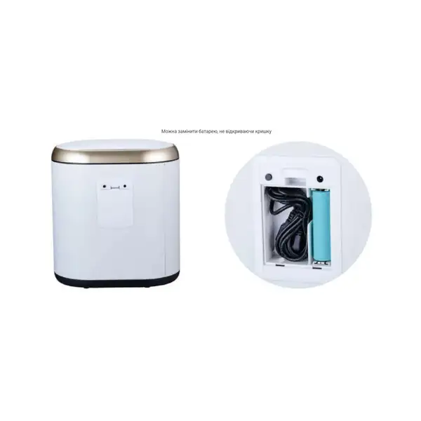 Відро для сміття сенсорне овальне Mixxus Premium Topper-TC0112 White 12л колір білий (MI7082) Відро для сміття сенсорне овальне Mixxus Premium Topper-TC0112 White 12л колір білий (MI7082)
