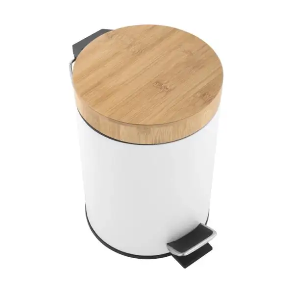 Корзина для мусора YOKA BIN WHITE BAMBOO 3л. для ванной комнаты (CH.BIN-WHT)