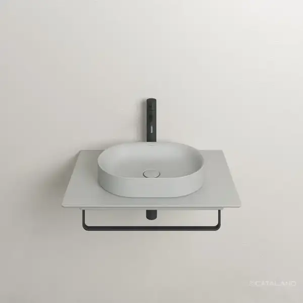 Столешница керамическая 75 x 50 см Catalano Horizon, Satin cement (1PC7550CS) фото 2 Aquada.com.ua