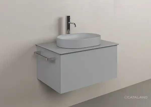 Столешница керамическая 75 x 50 см Catalano Horizon, Satin cement (1PC7550CS) фото 3 Aquada.com.ua