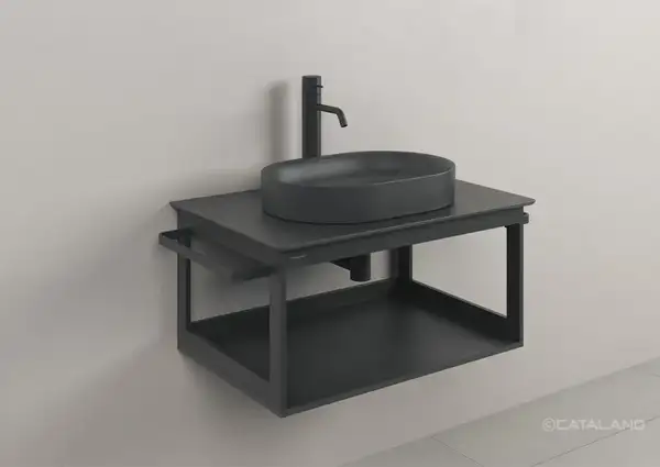 Столешница керамическая 75 x 50 см Catalano Horizon, Satin black (1PC7550NS) фото 2 Aquada.com.ua