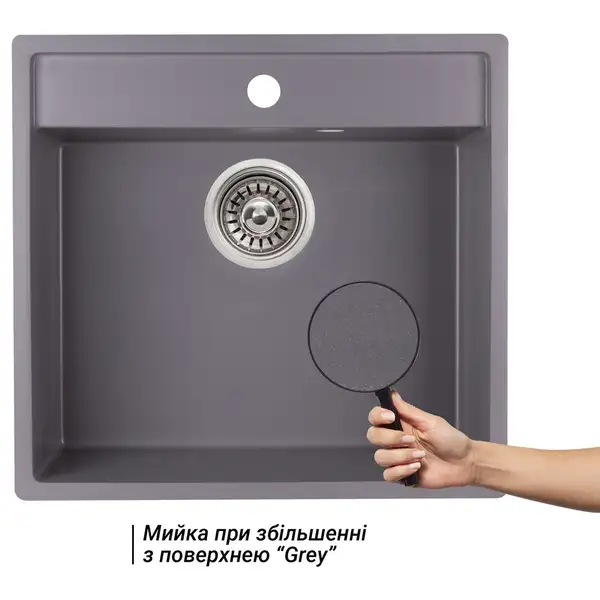 Кухонная мойка Qtap CS 5250 Grey (QT5250GRE471)